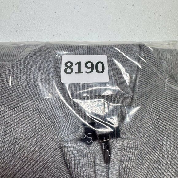 Jos A Bank Sweater Mens XXL Gray Wool Business Casual Outdoor Office Preppy Camp - Picture 12 of 12